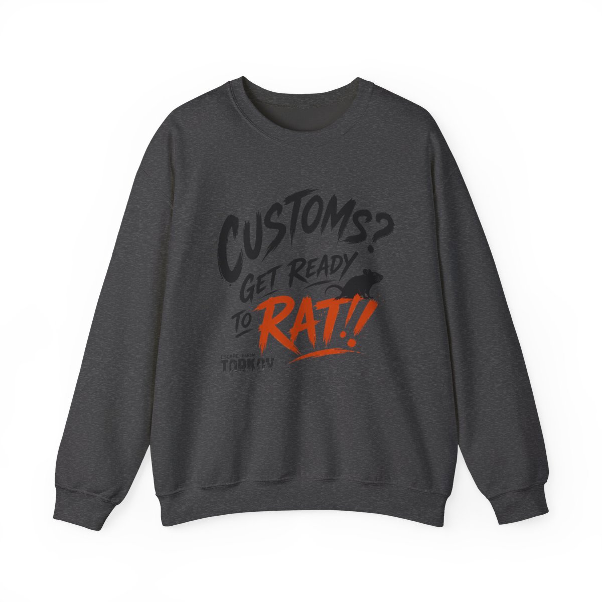 Escape From Tarkov "Customs? Get Ready to Rat!" Crewneck - alternate angle 3, merchandise