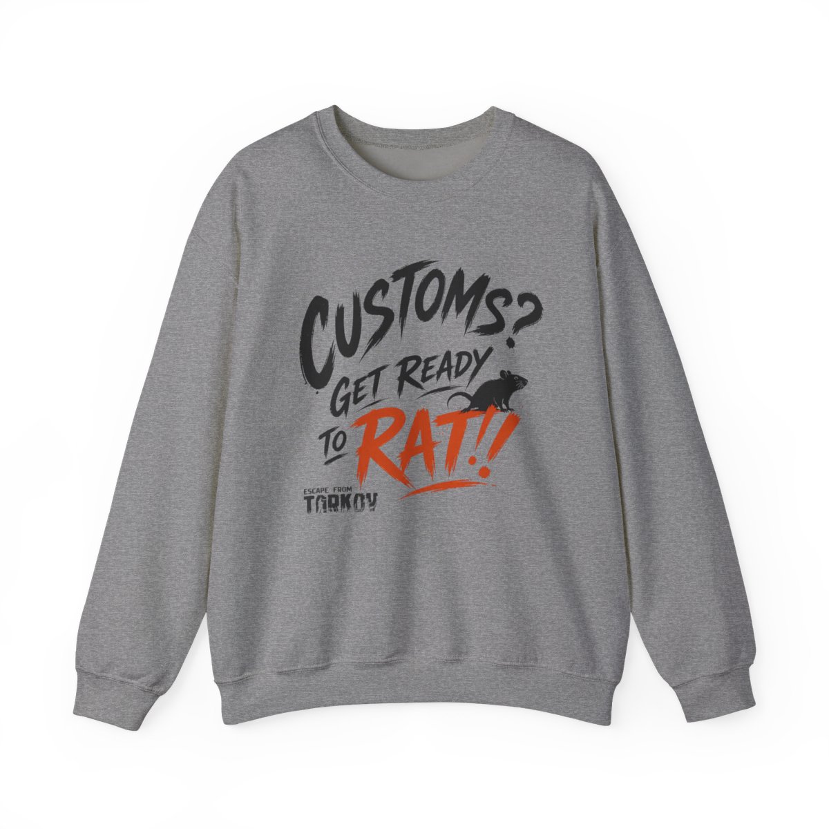 Escape From Tarkov "Customs? Get Ready to Rat!" Crewneck - alternate angle 2, merchandise
