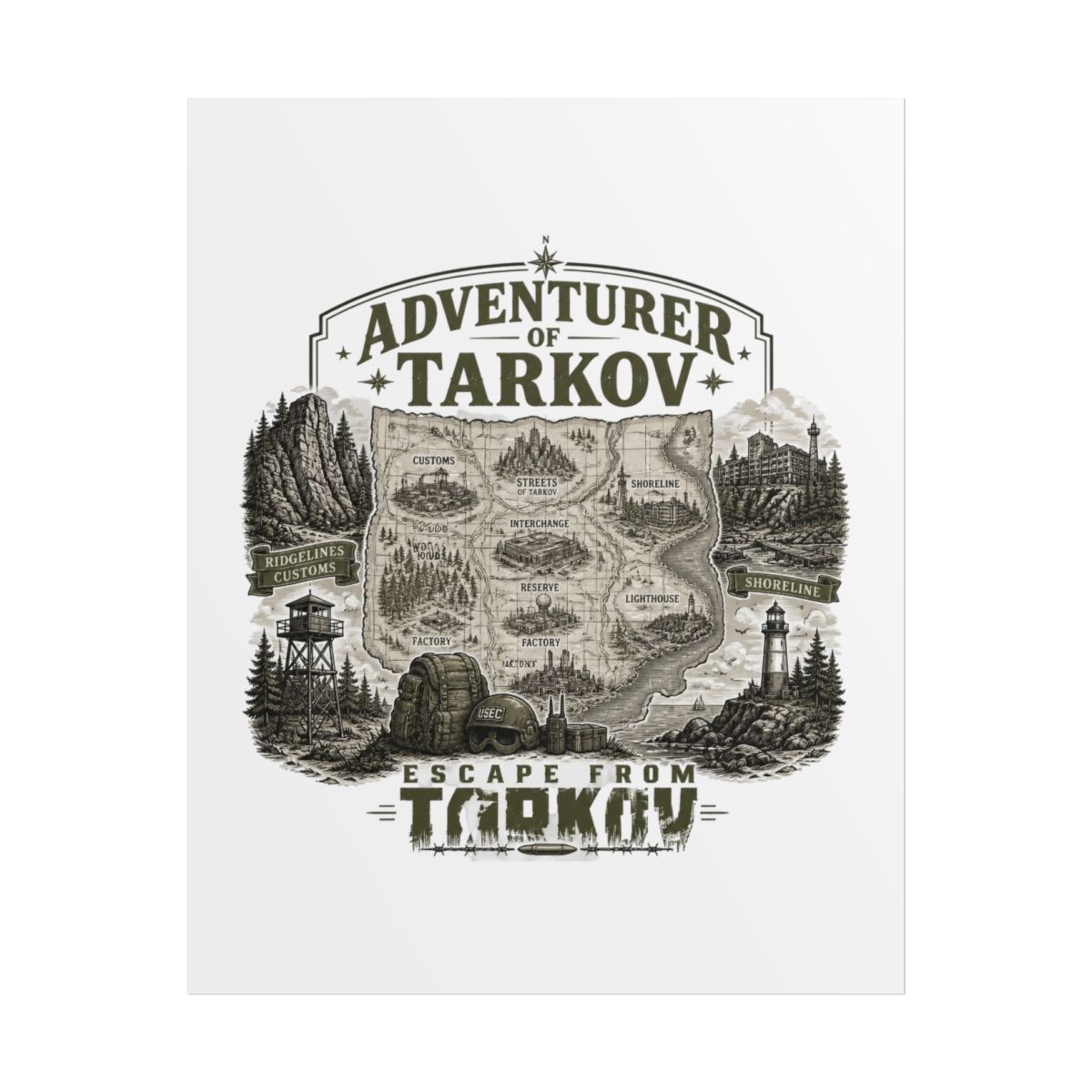 Escape From Tarkov "Adventurer of Tarkov" Poster
