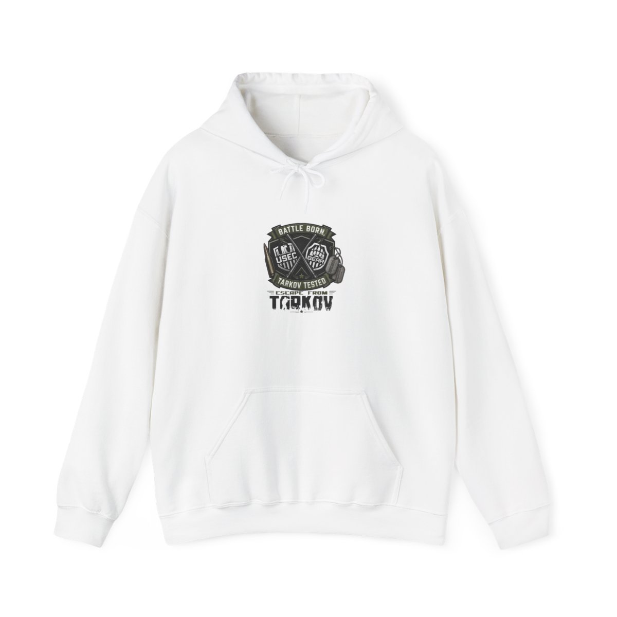 Escape From Tarkov "Battle Born, Tarkov Tested" Hoodie - alternate angle 2, merchandise
