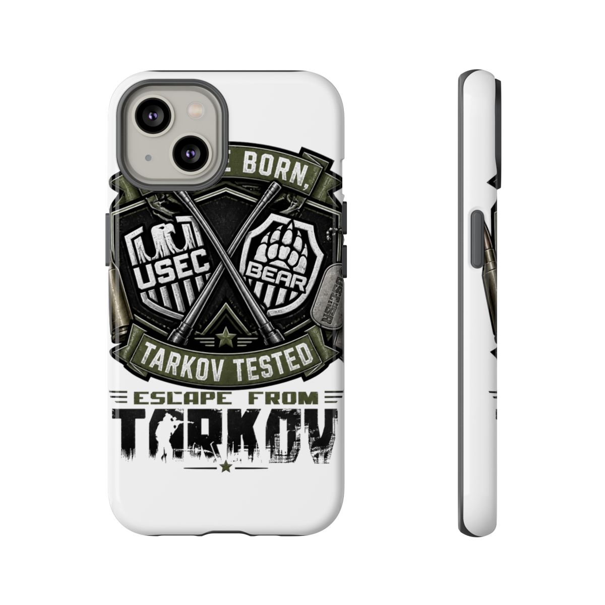 Escape From Tarkov "Battle Born, Tarkov Tested" Phone Case - alternate angle 5, merchandise